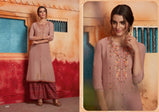 Kessi Rangoon First Look Pure Muslin Long Kurti With Silk Print Plazzo Catalog