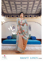 Rajtex Kraft Linen Saree Catalog Collection