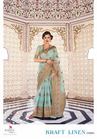 Rajtex Kraft Linen Saree Catalog Collection