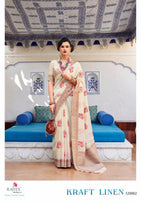 Rajtex Kraft Linen Saree Catalog Collection