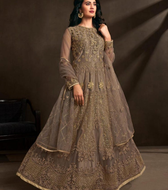 Bela Fashion Zaara Net Fabric Designer Gowns Catalog Collection