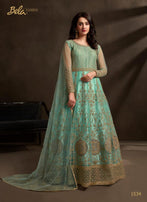 Bela Fashion Zaara Net Fabric Designer Gowns Catalog Collection