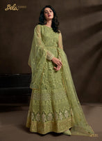 Bela Fashion Zaara Net Fabric Designer Gowns Catalog Collection