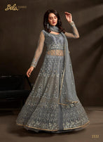 Bela Fashion Zaara Net Fabric Designer Gowns Catalog Collection