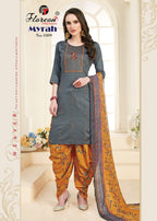 Floreon Trendz Myrah Heavy Glaze Cotton Silk With Fancy Embroidery and Hand Work Dresses Catalog