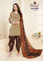 Floreon Trendz Myrah Heavy Glaze Cotton Silk With Fancy Embroidery and Hand Work Dresses Catalog