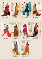 Floreon Trendz Myrah Heavy Glaze Cotton Silk With Fancy Embroidery and Hand Work Dresses Catalog