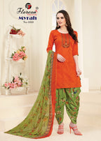 Floreon Trendz Myrah Heavy Glaze Cotton Silk With Fancy Embroidery and Hand Work Dresses Catalog
