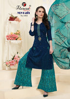 Floreon Trendz Myrah Heavy Glaze Cotton Silk With Fancy Embroidery and Hand Work Dresses Catalog