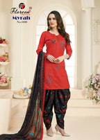 Floreon Trendz Myrah Heavy Glaze Cotton Silk With Fancy Embroidery and Hand Work Dresses Catalog