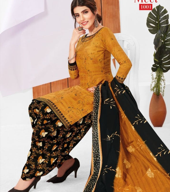 Navkar Meet Patiyala Special Cotton Dress Material Catalog Collection