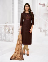 Pranjul Priyanka Vol-15 Attractive Printed Cotton Dress Material Catalog