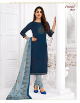 Pranjul Priyanka Vol-15 Attractive Printed Cotton Dress Material Catalog