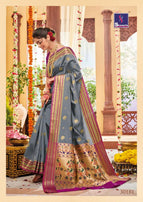 Shangrila Kornad Silk Handloom Meena Work Festive Silk Saree Catalog Collection