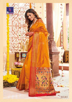 Shangrila Kornad Silk Handloom Meena Work Festive Silk Saree Catalog Collection