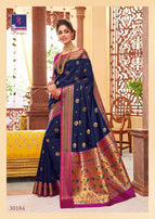 Shangrila Kornad Silk Handloom Meena Work Festive Silk Saree Catalog Collection