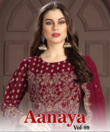 Aanata Vol-99 Georgette Semi Stitched Designer Salwar Kameez Catalog