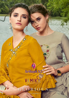 Arihant Nx Glorious Maslin Silk Kurti With Plazzo Catalog Collection