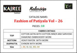 Kessi Kalaroop Fashion of Patiyala Vol-26 Readymmade Salwar Kameez Catalog