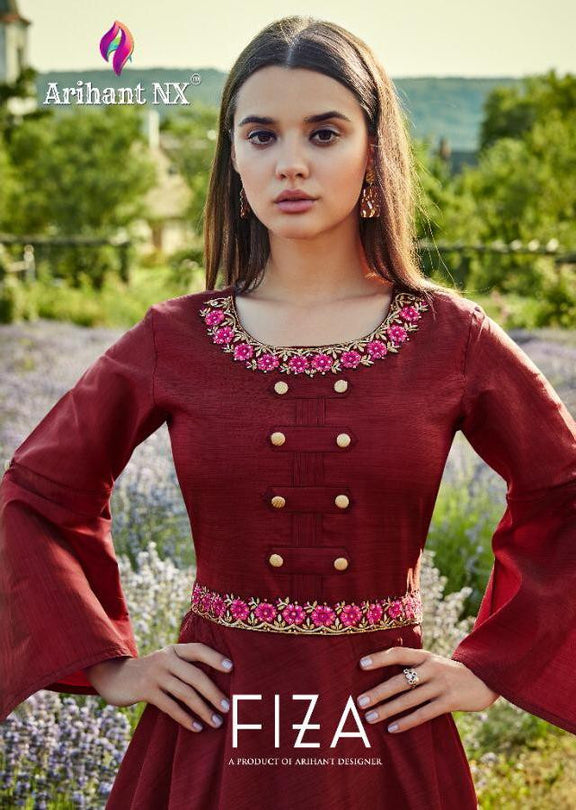 Arihant Fiza Hit Gown Series Designer Kurti Catalog Collection