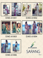 Juvi Fashion Sarng Vol-1 Pakistani Style Salwar Suits Catalog Collection