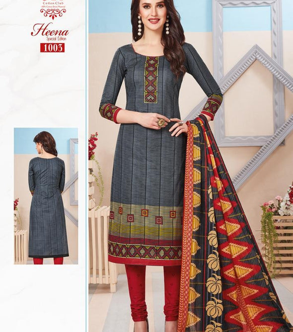 JK Heena Special Edition Vol-1 Printed Cotton Unstich Dress Material Catalog
