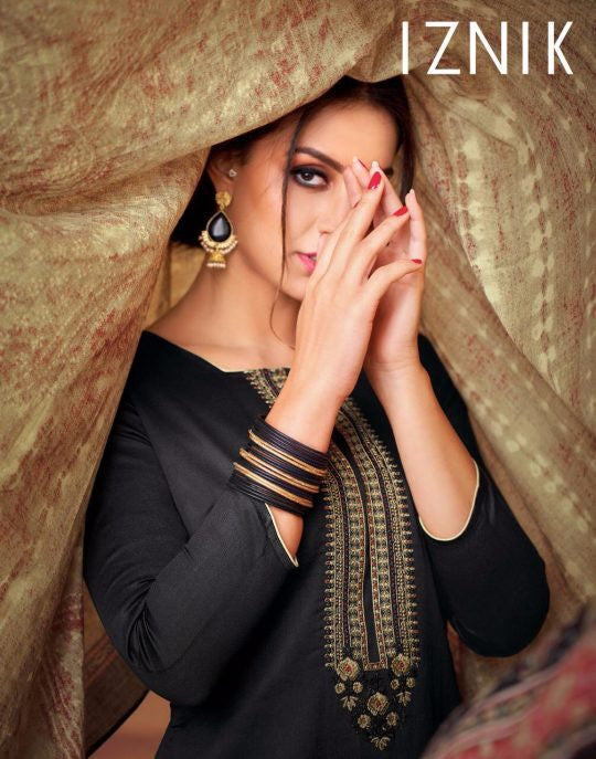 Angroop Plus Iznik Pure Jam Silk Cotton Dress Material Catalog Collection