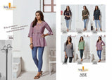 Tunic House Nek Rayon Short Tops Catalog Collection