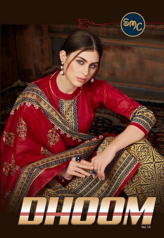 Meemaxi Dhoom Vol-14 Printed Cotton Dress Material Catalog Collection