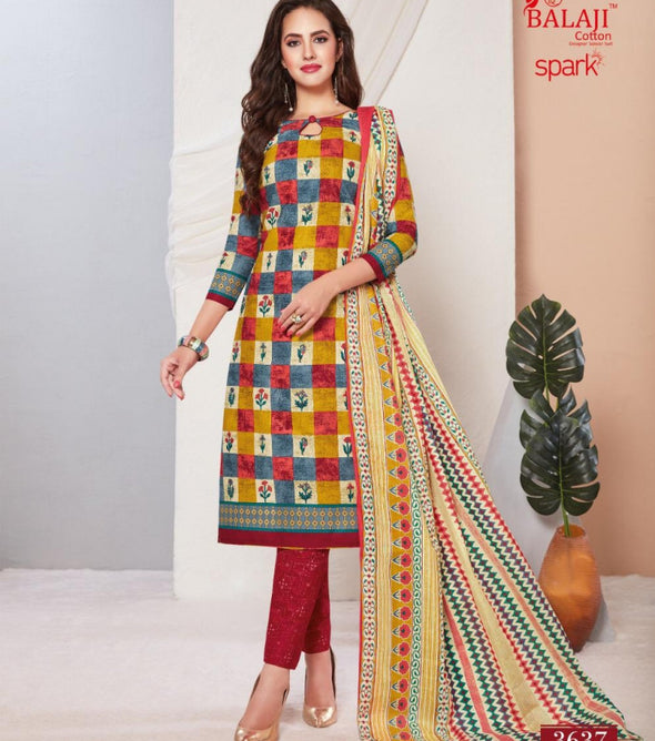Balaji Spark Vol-14 Printed Cotton Dress Material Catalog Collection