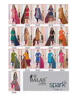 Balaji Spark Vol-14 Printed Cotton Dress Material Catalog Collection
