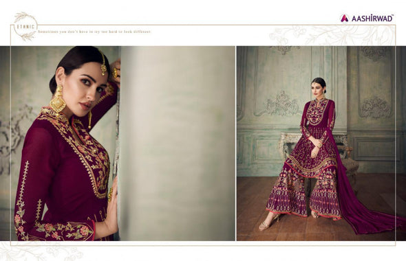Aashirwad Creation Simona Sharara Style Salwar Kameez Catalog Collection