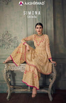 Aashirwad Creation Simona Sharara Style Salwar Kameez Catalog Collection