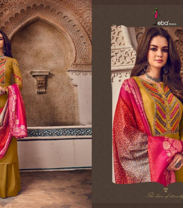 Eba Lifestyle Quenn vol-1 Plazzo Style Salwar Kameez Catalog Collection