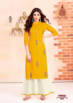 Kajal Style Fashion Beats Vol-1 Rayon Kurti With Bottom Catalog Collection