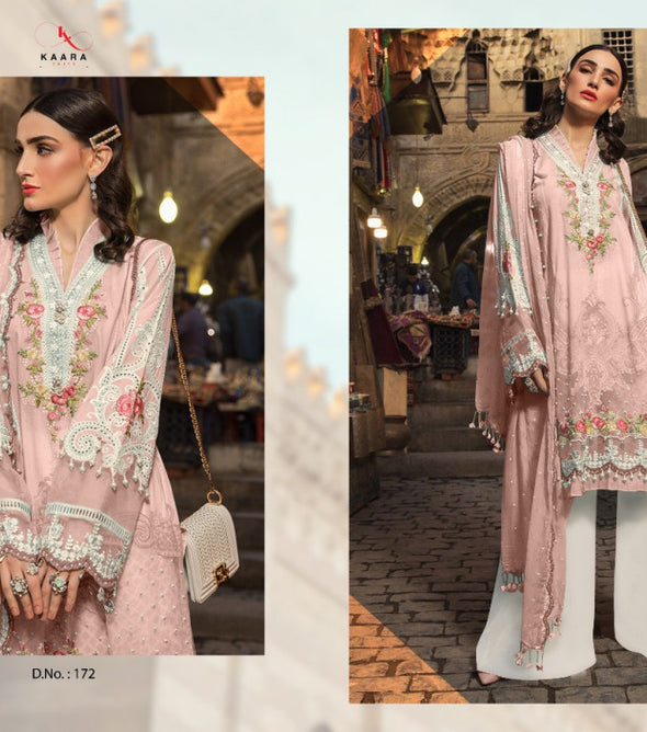 Kaara Suits Mariya B Lawn 2020 Silver Pakistani Style Dress Material Catalog