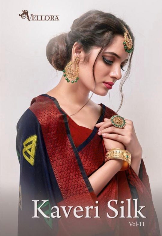 Vellora Kaveri Silk Vol-11 Banarasi Silk Saree Catalog Collection