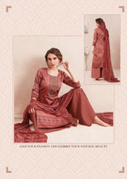 Floreon Nurja Heavy Jam Satin With Embroidery Work Salwar Suits Catalog