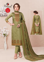 Floreon Nurja Heavy Jam Satin With Embroidery Work Salwar Suits Catalog