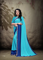 Haytee Saloni Fiber Vol-7 Heavy Rennial Printed Saree Catalog Collection