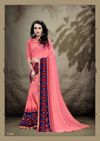 Haytee Saloni Fiber Vol-7 Heavy Rennial Printed Saree Catalog Collection