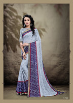 Haytee Saloni Fiber Vol-7 Heavy Rennial Printed Saree Catalog Collection