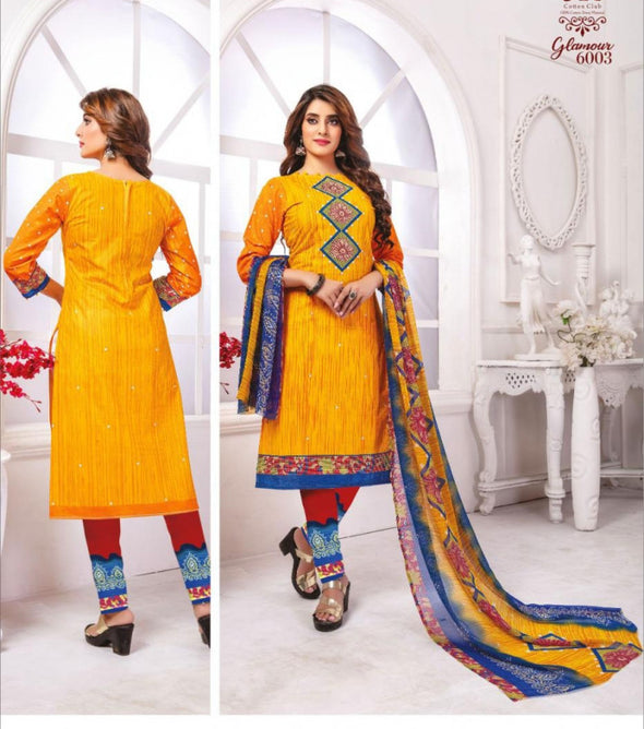 JK Glamour Vol-6 Printed Cotton Dress Material Catalog Collection