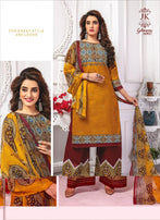 JK Glamour Vol-6 Printed Cotton Dress Material Catalog Collection