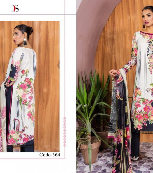 Deepsy Firdous Vol-7 Cotton Pakistani Print With Embroidery Dress Material Catalog