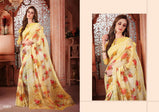Saroj Senorita Georgette With Flower Print Saree Catalog Collection