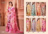 Saroj Senorita Georgette With Flower Print Saree Catalog Collection