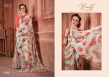 Saroj Senorita Georgette With Flower Print Saree Catalog Collection