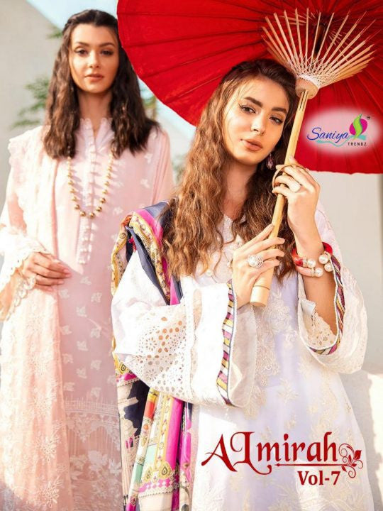Saniya Trendz Almirah Vol-7 Pakistani Style Salwar Suits Catalog