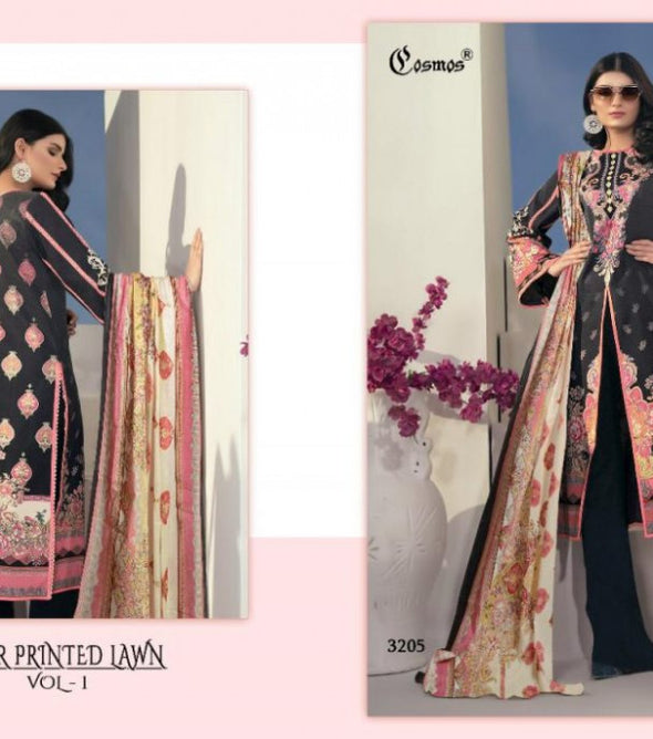 Cosmos Noor Printed Lawn Vol-1 Pakistani Style Salwar Suits Catalog